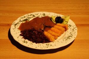 Junghirschbraten